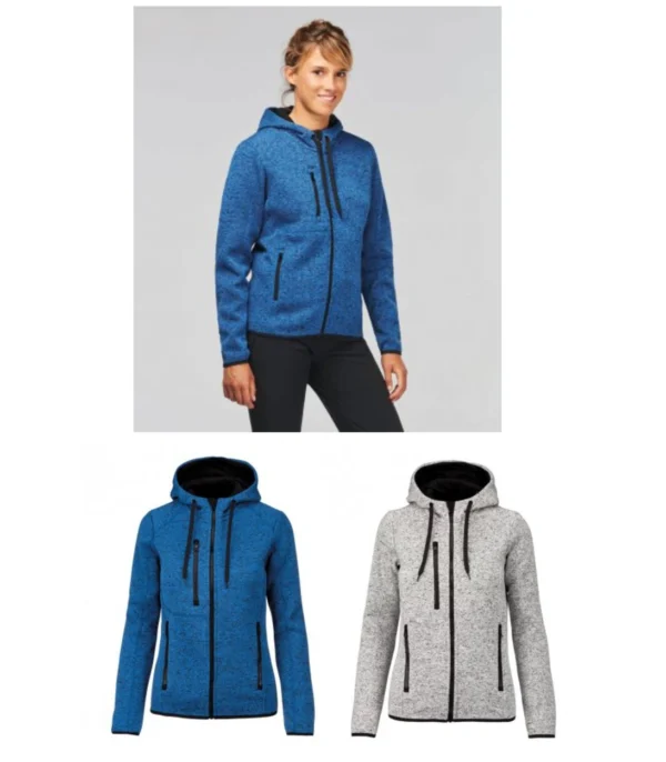 Proact PA366 Ladies Heather Hooded Jacket